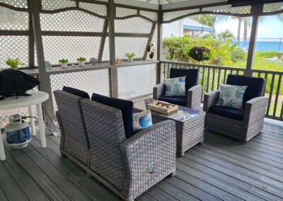 Relaxing by the BBQ